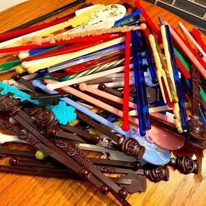 Stir sticks vintage,mcm lot assorted for bar drinks , ice tea, party…holiday